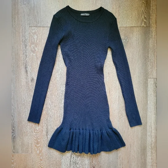 Black Sweater Dress - Picture 1 of 3